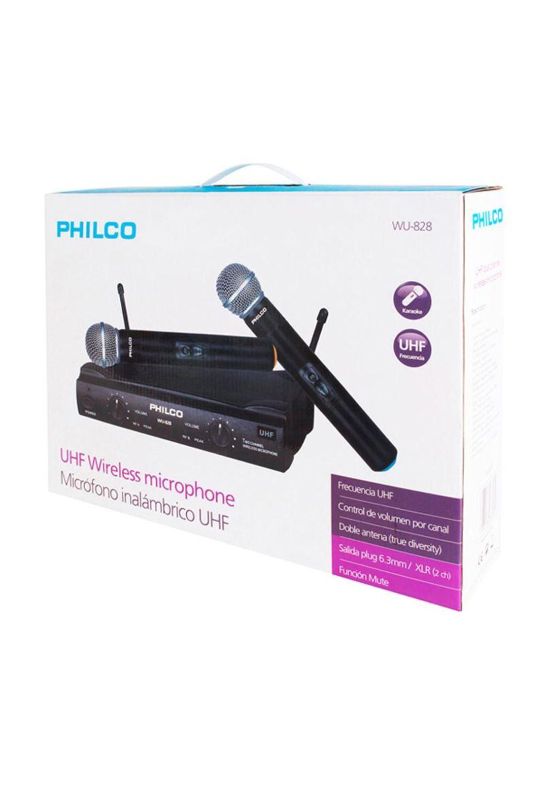 UHF Set de 2 Microfonos Inalambrico Philco-3
