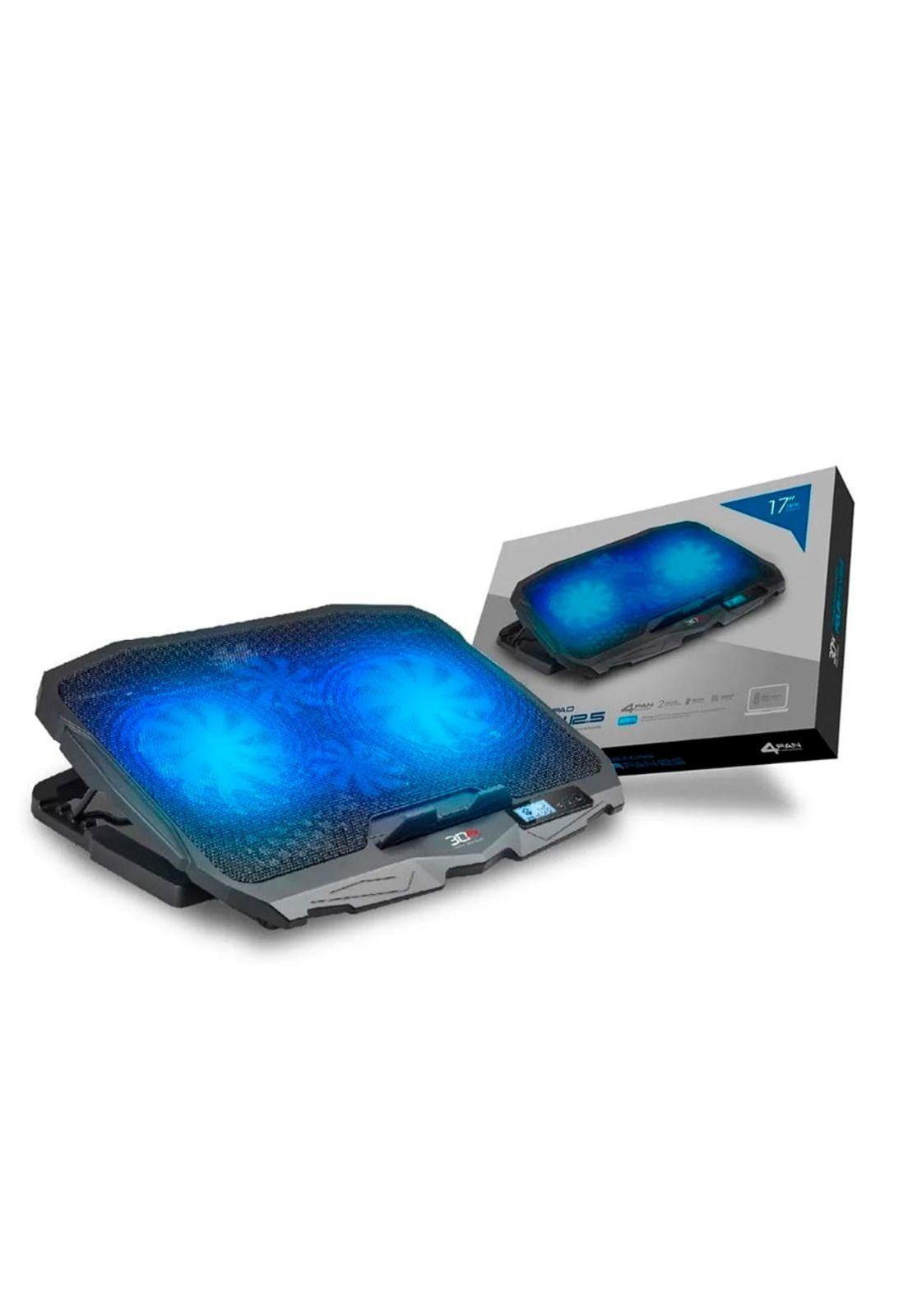 Base Ventilador 3DFX Notebook Gamer Four Fan 17 USB-6