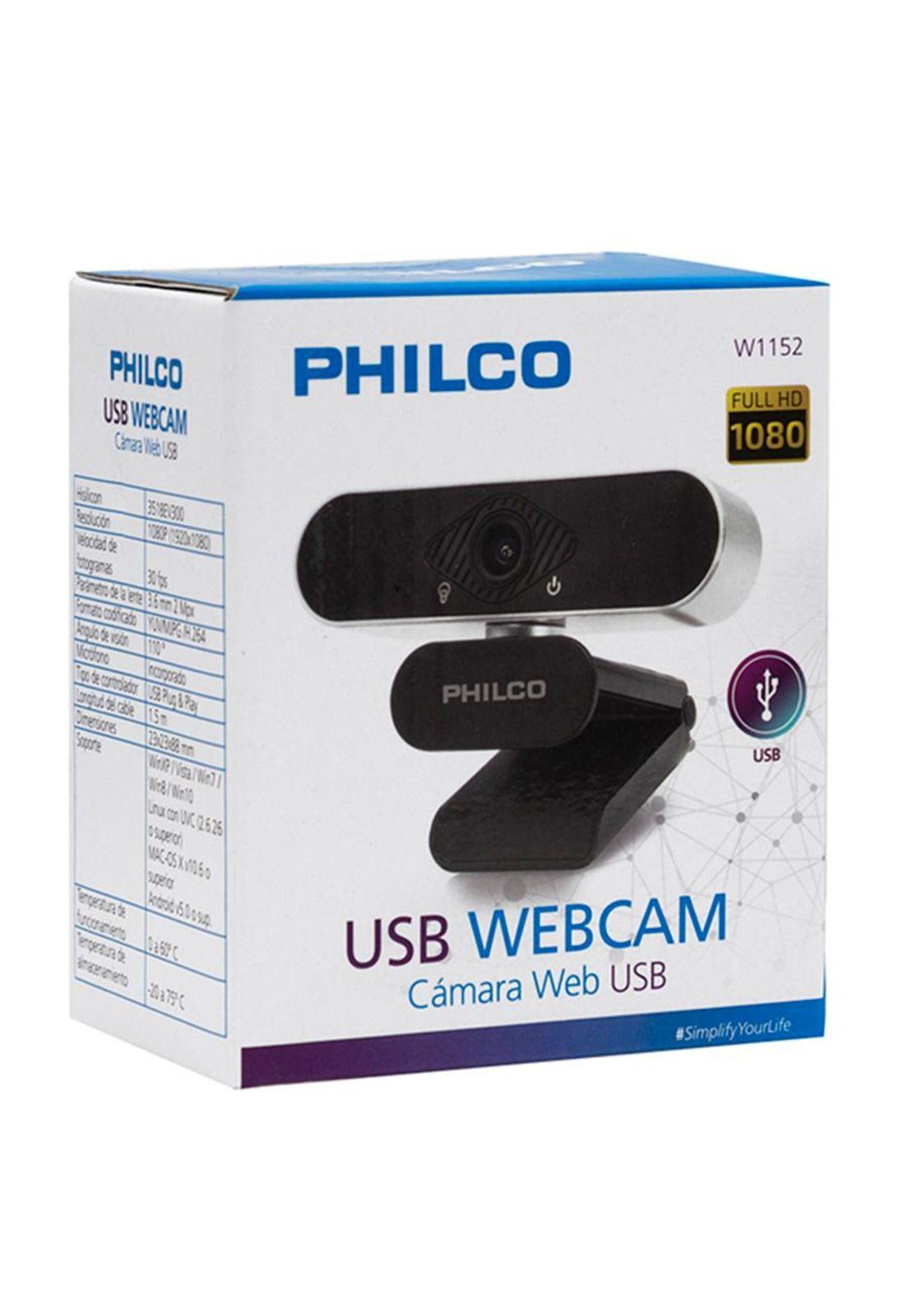Webcam Philco 1080P USB 90°-3