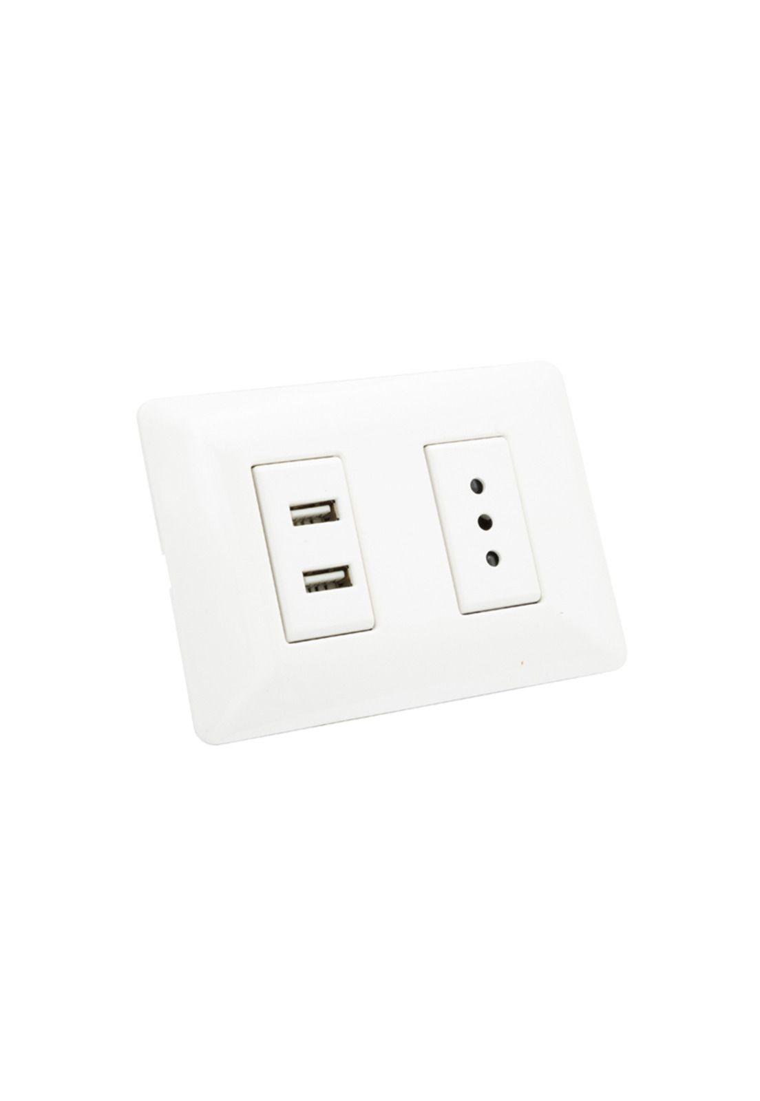 Enchufe Philco Para Muro Simple C USB 2.1 250v 10a-0