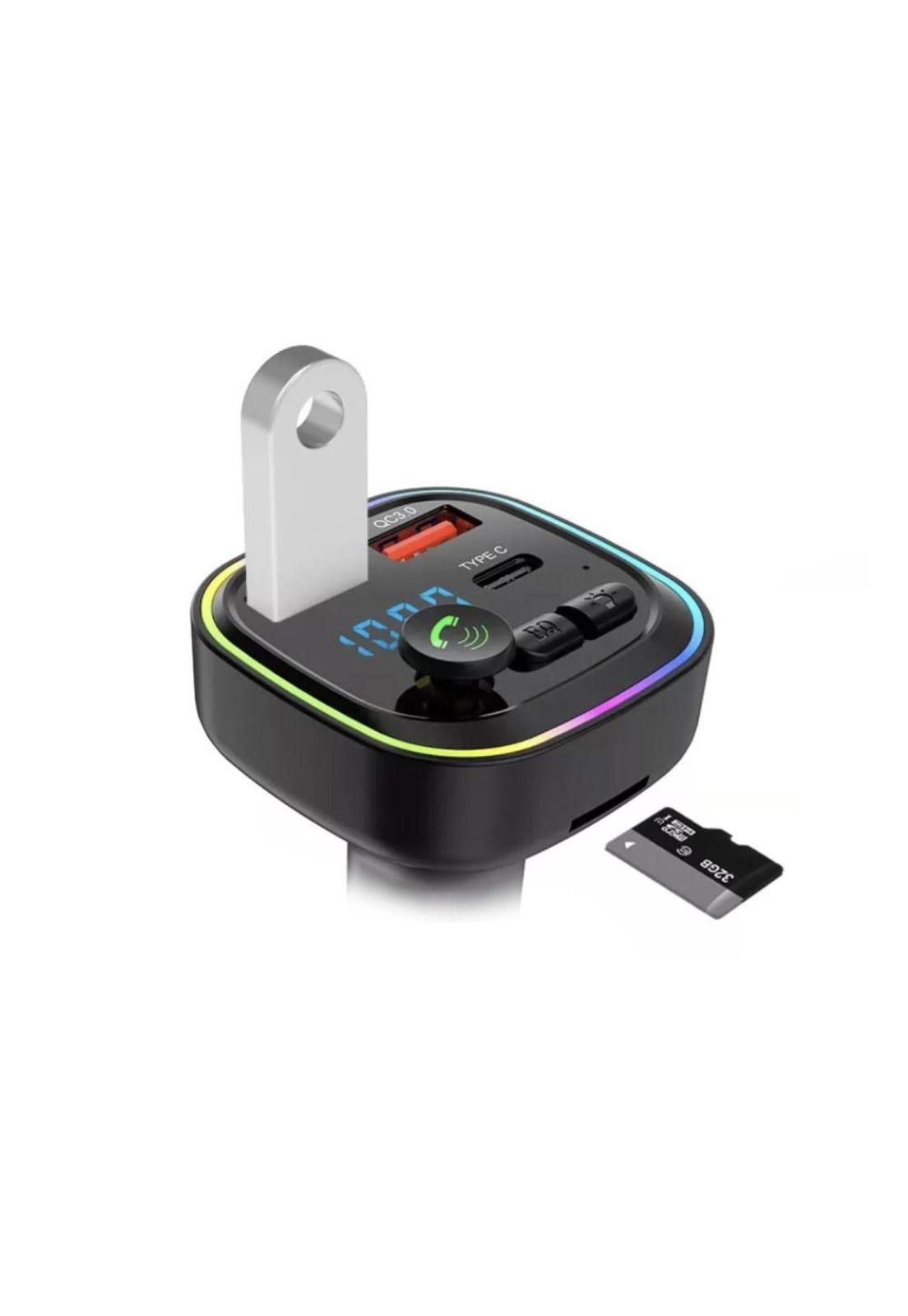 Transmisor MLAB FM BT 12V-24V + Cargador Rápido 20W 2USB-2