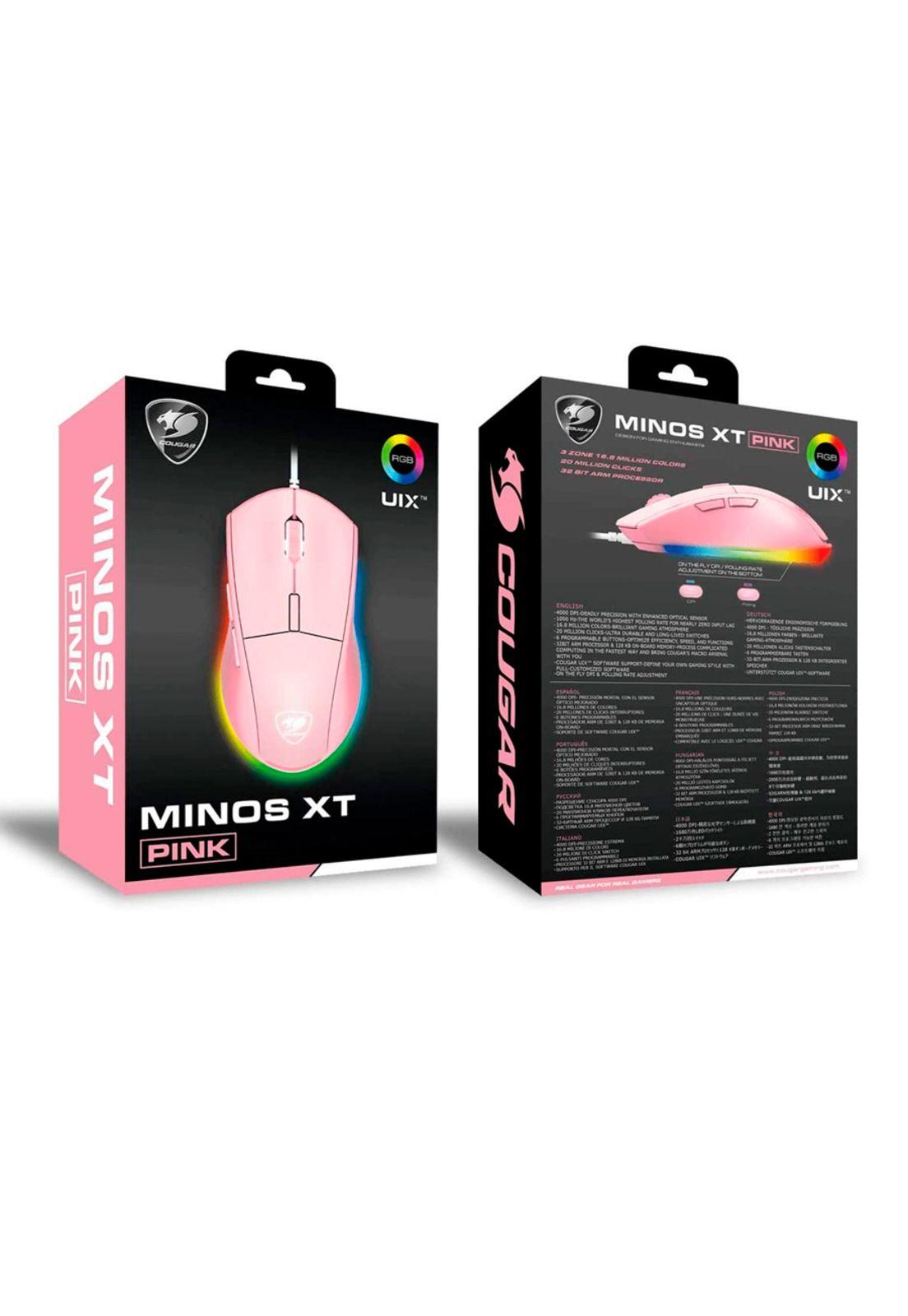 Mouse Gamer Cougar RGB 4000 Dpi Minos XT-4