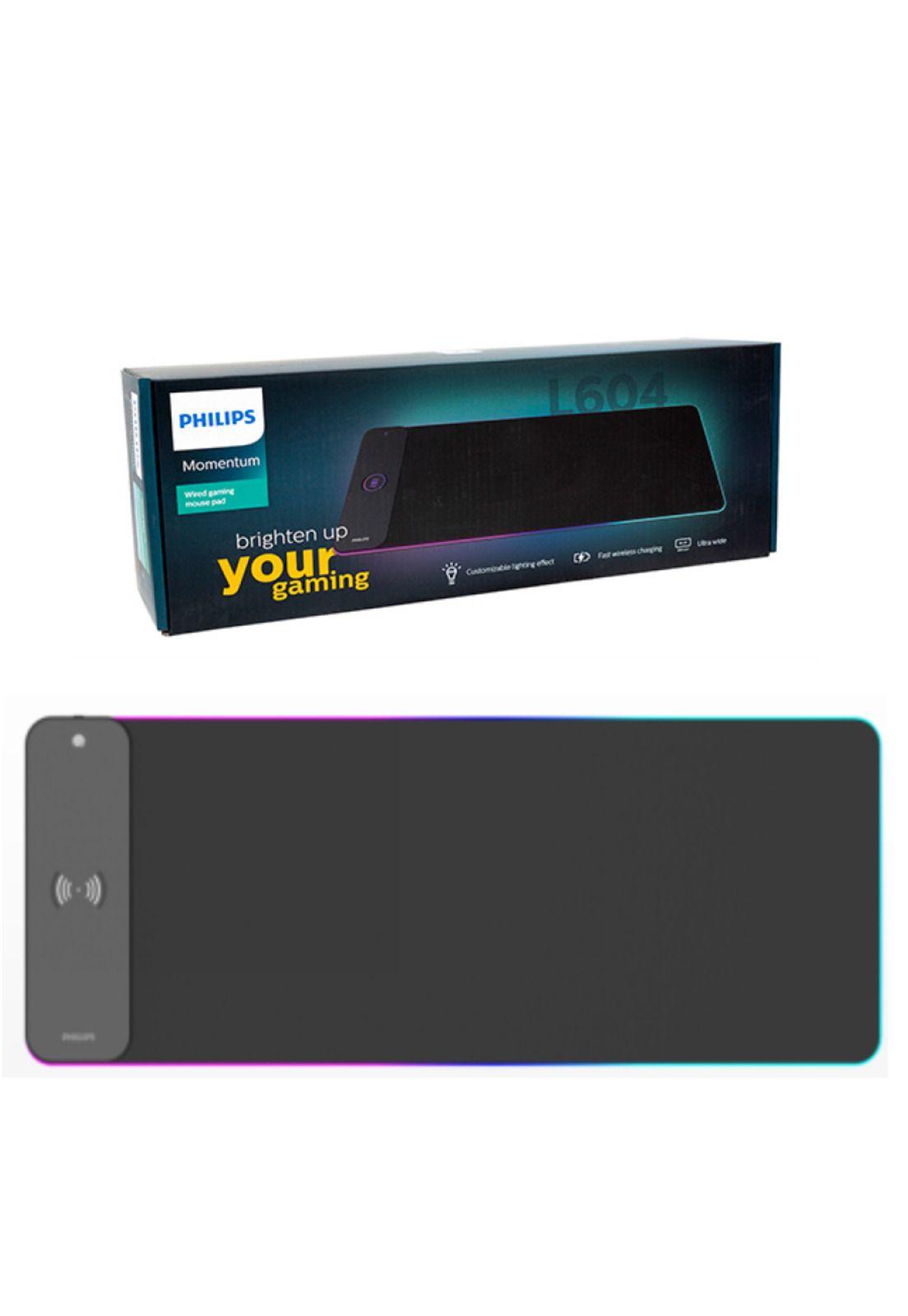 Mouse Pad Philips SLP7604 XL Carga Inalambrica RGB -5