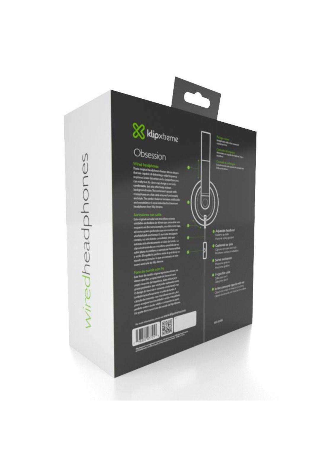 Audífonos Klip Xtreme KHS-550BK Alámbrico Micrófono-4