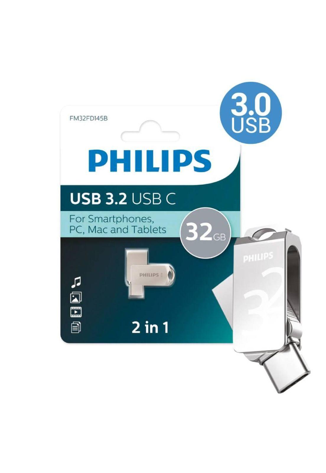 Pendrive Philips 2 en 1 Tipo-C 3.2 32GB-2