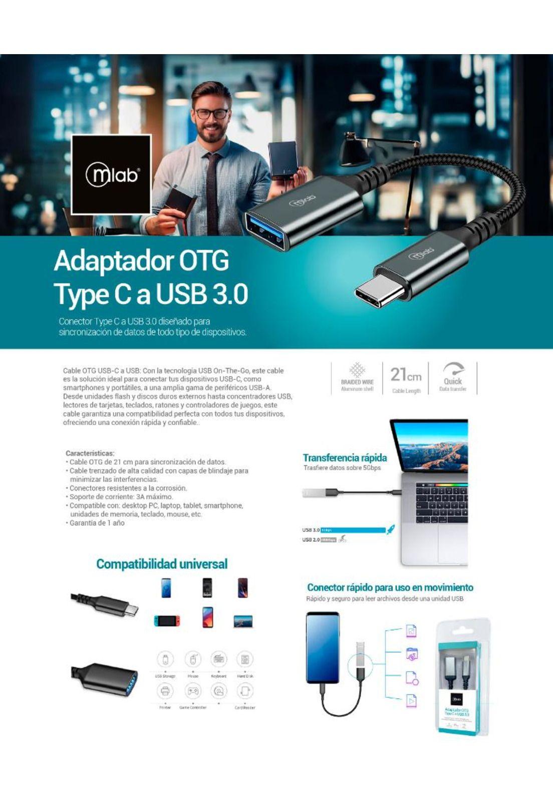 Adaptador OTG Type C a USB 3.0 LB-Link-2