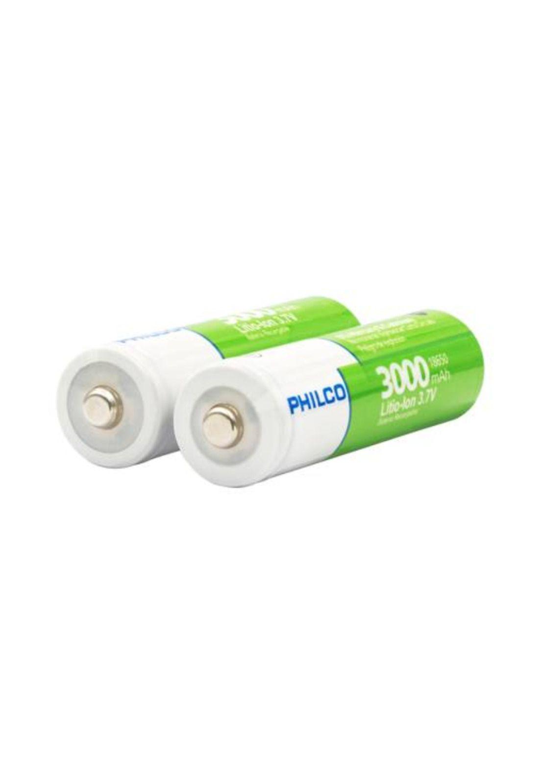 Blister 2 Baterías Recargables 18650 Li-Ion 3000mah-2