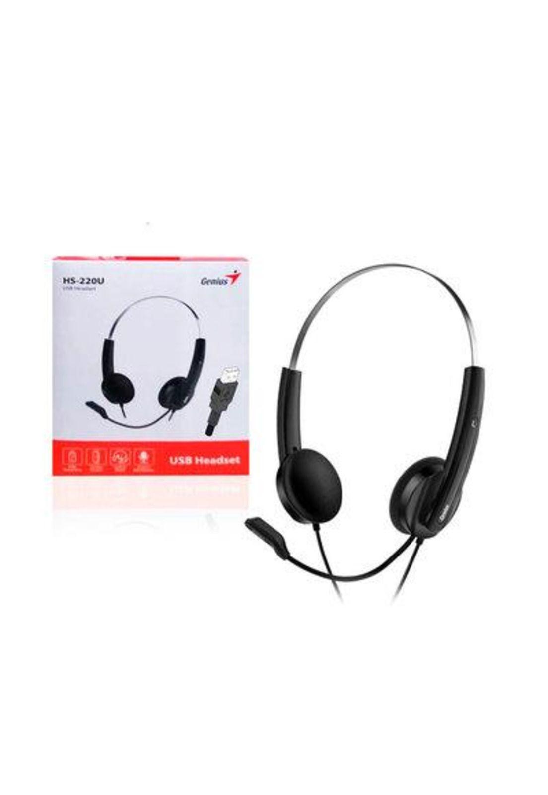 Audífonos Genius Hs-220U Con Micrófono Black / Over-Ear-2