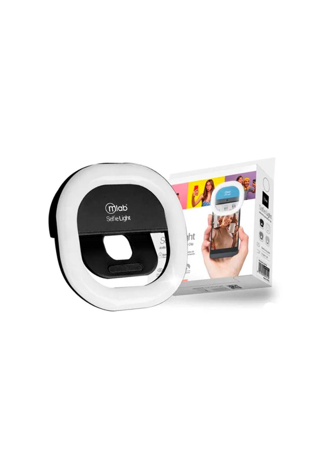 Anillo Aro De Luz Led Portátil Celular Con Clip Mlab Negro-2