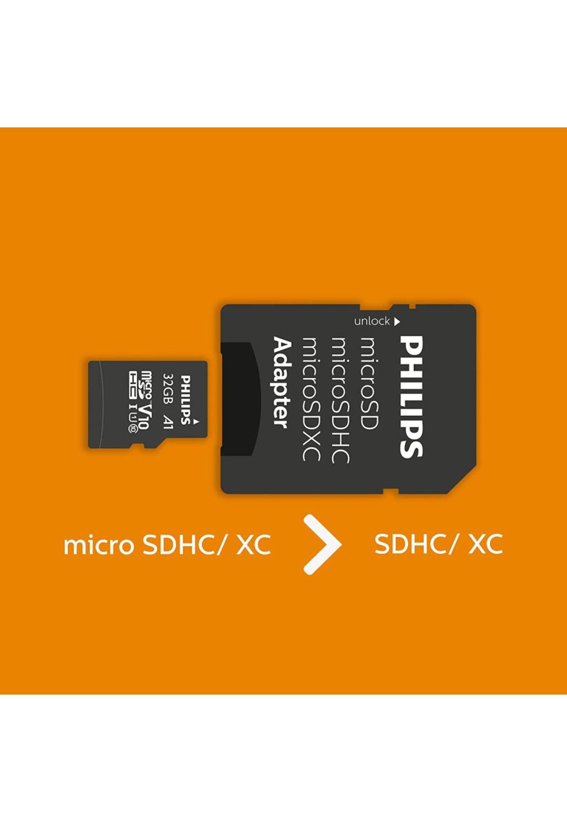 Micro SD Philips FM32MA45B/97 CLP / Clase 10 / 32GB-2