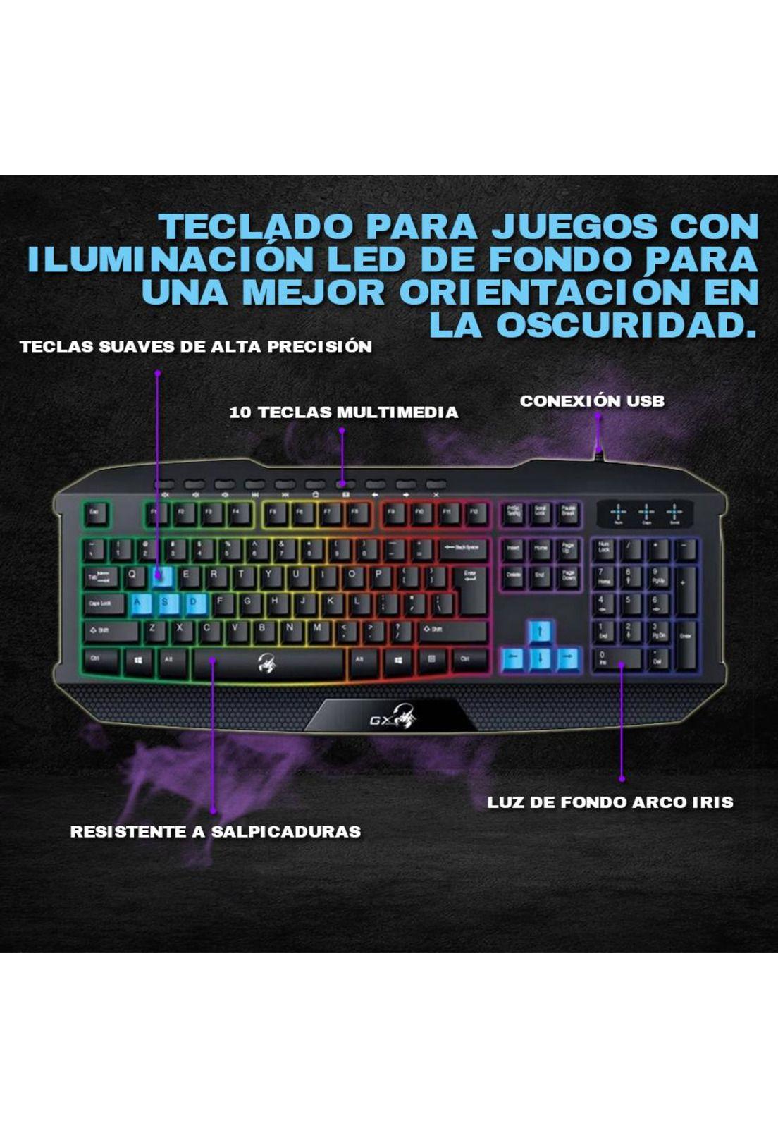 Teclado Gaming Genius K215 Scorpion-4