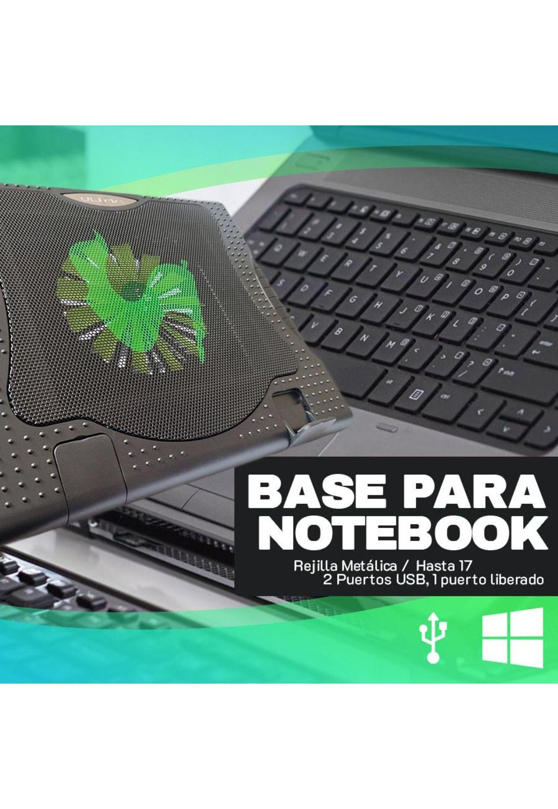 Ventilador para Notebook Ultra Rejilla Metalica 17"-4