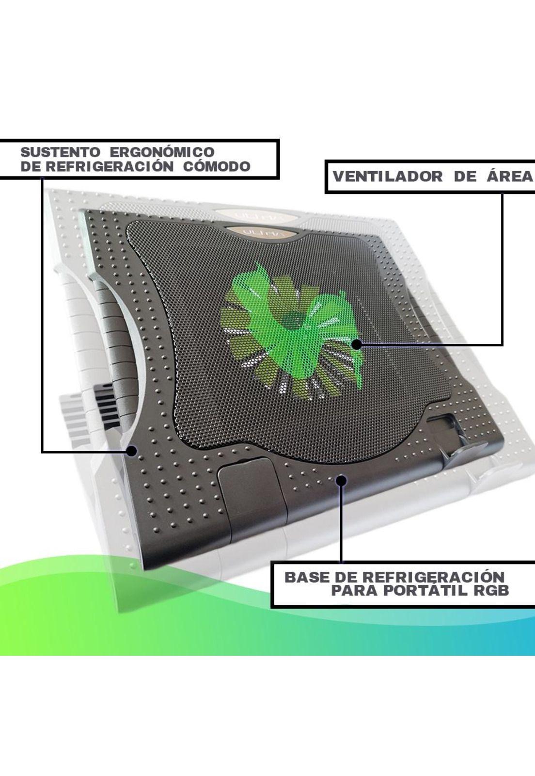 Ventilador para Notebook Ultra Rejilla Metalica 17"-5