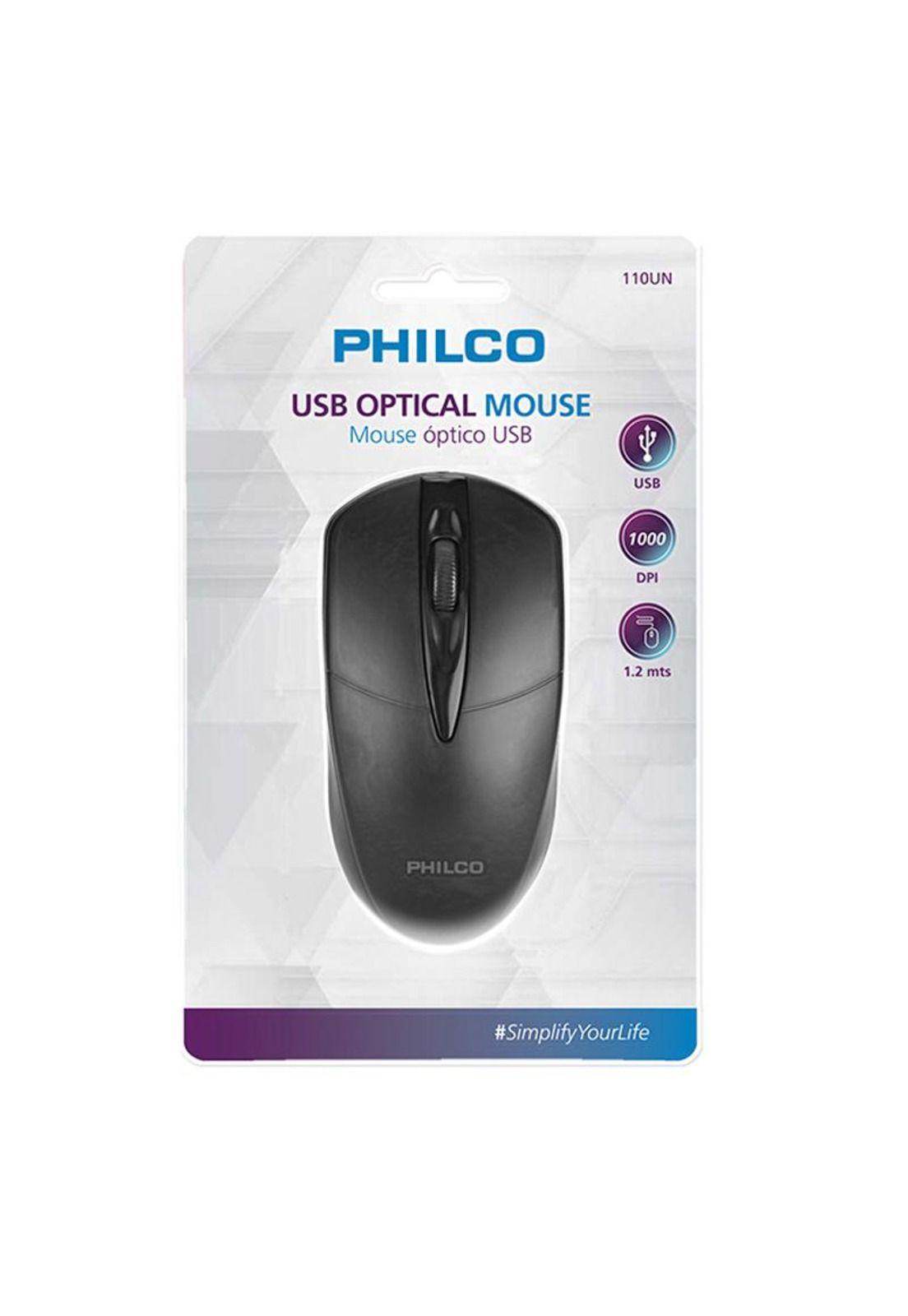 Mouse Óptico Philco 1000 Dpi Usb-0