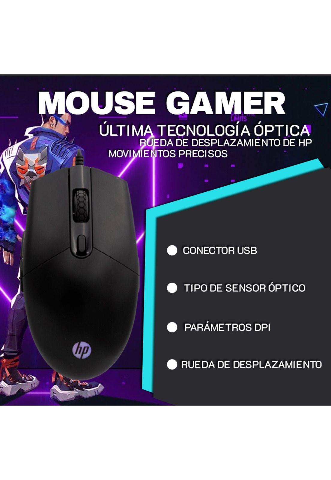 Mouse Gamer HP M260 2400 DPI-1