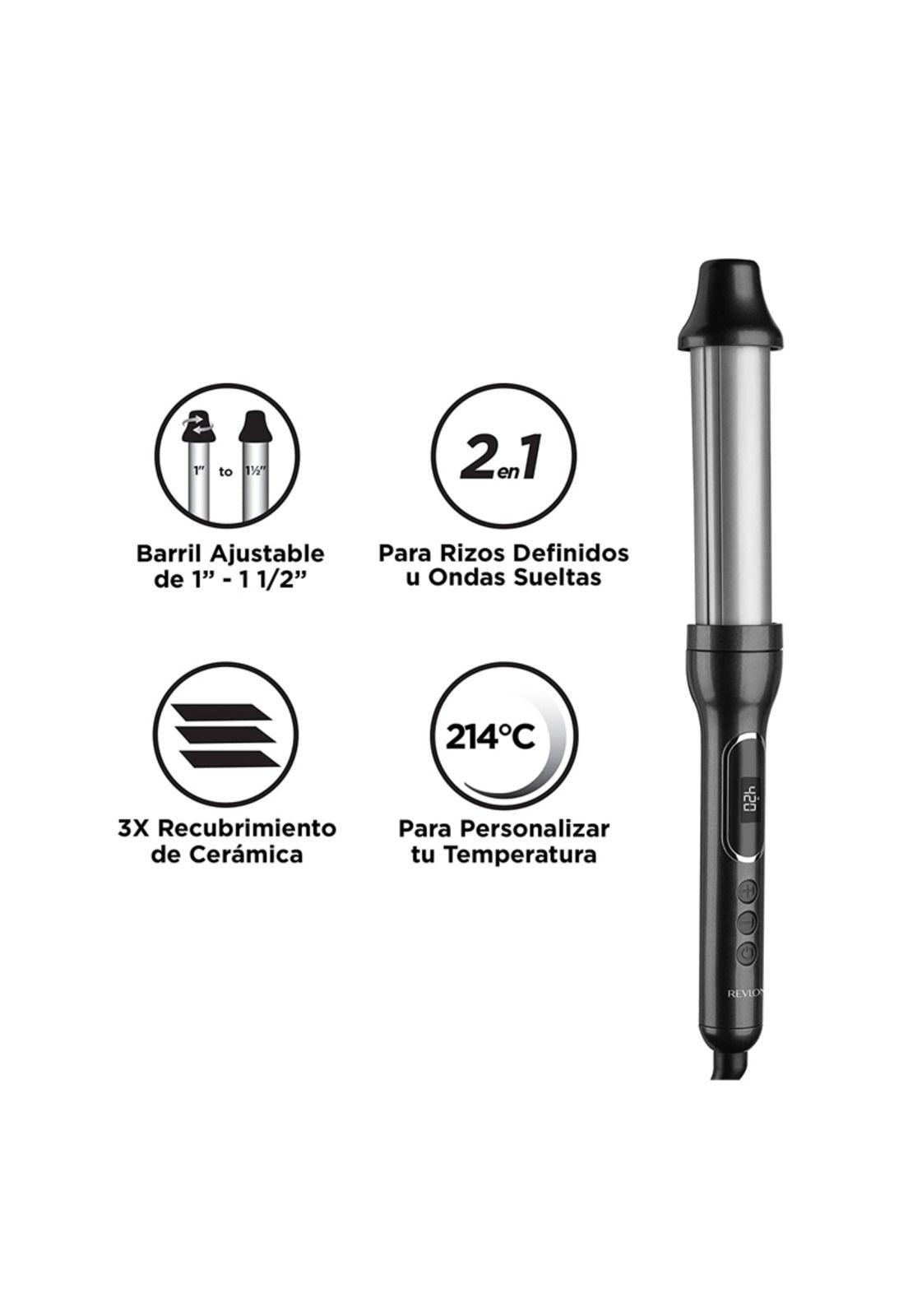 Tenaza Rizadora Revlon Rvir1183 Ceramica 1 A 1.5 Pulgadas-1