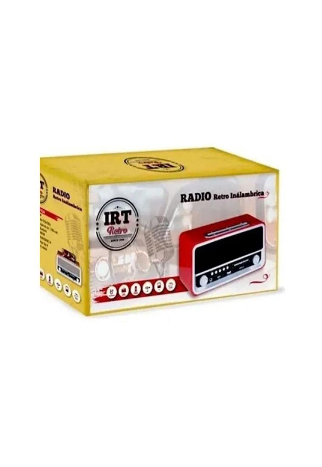 Radio Bluetooth Portátil Retro Irt Usb Am Fm Rojo Fx-3