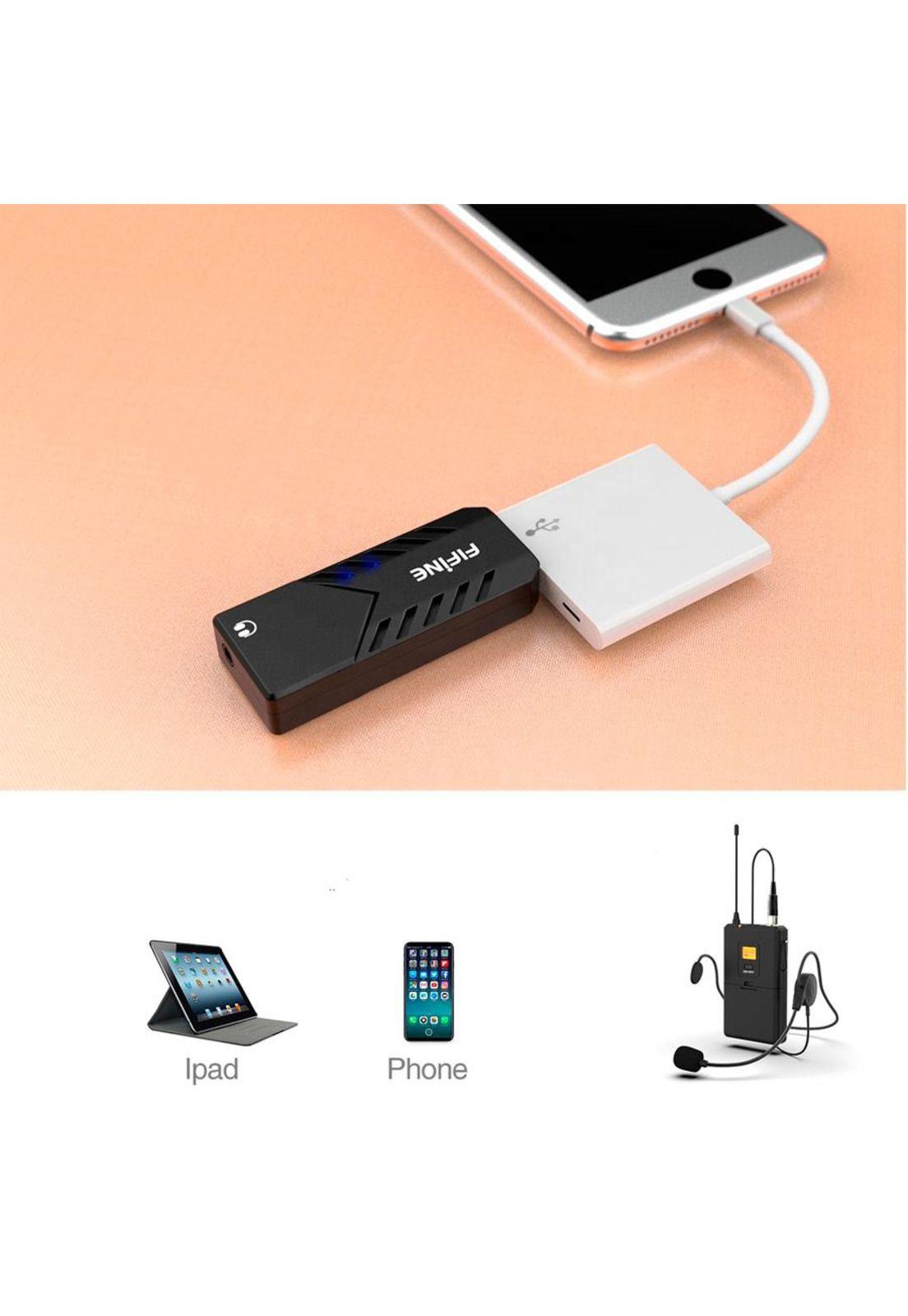 Microfono Inalámbrico USB con Solapa Lavalier Fifine K031B-3
