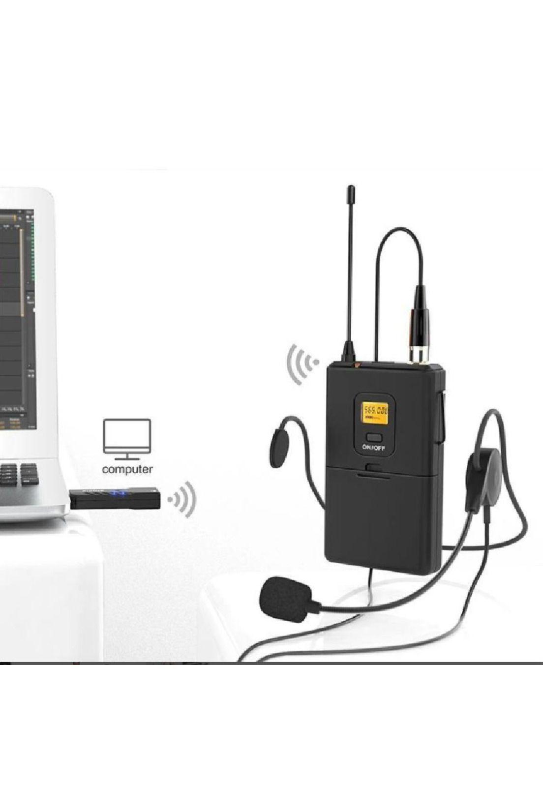 Microfono Inalámbrico USB con Solapa Lavalier Fifine K031B-5