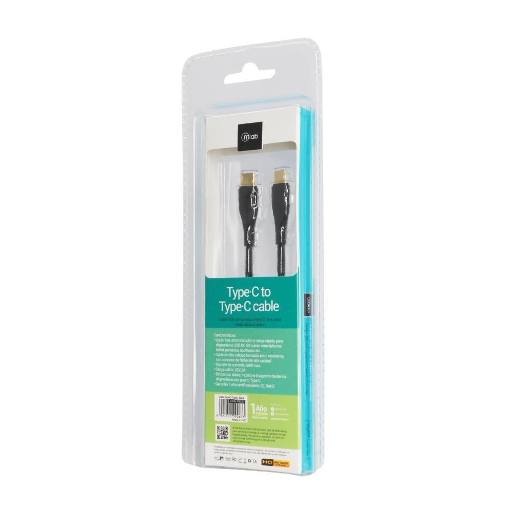 Cable tipo C a Tipo C Negro-2