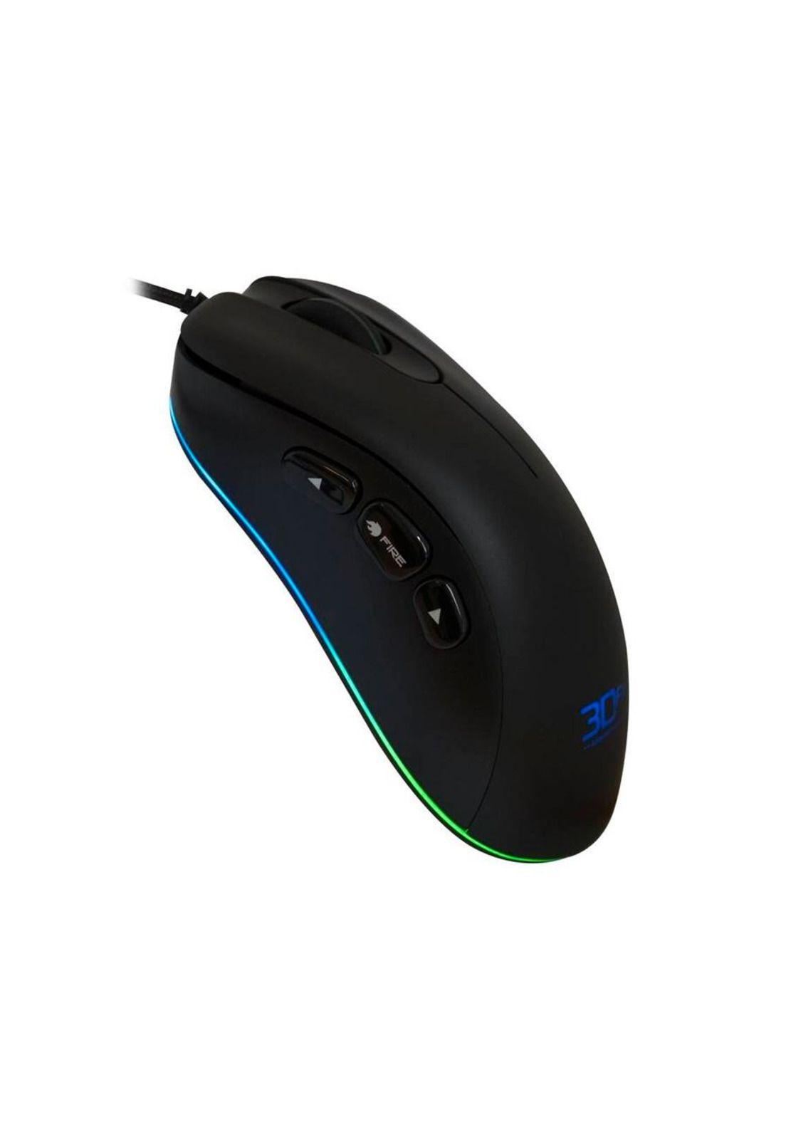 Mouse Gamer 3dfx Psycho 8795 6 Botones 7200dpi Usb Negro-4