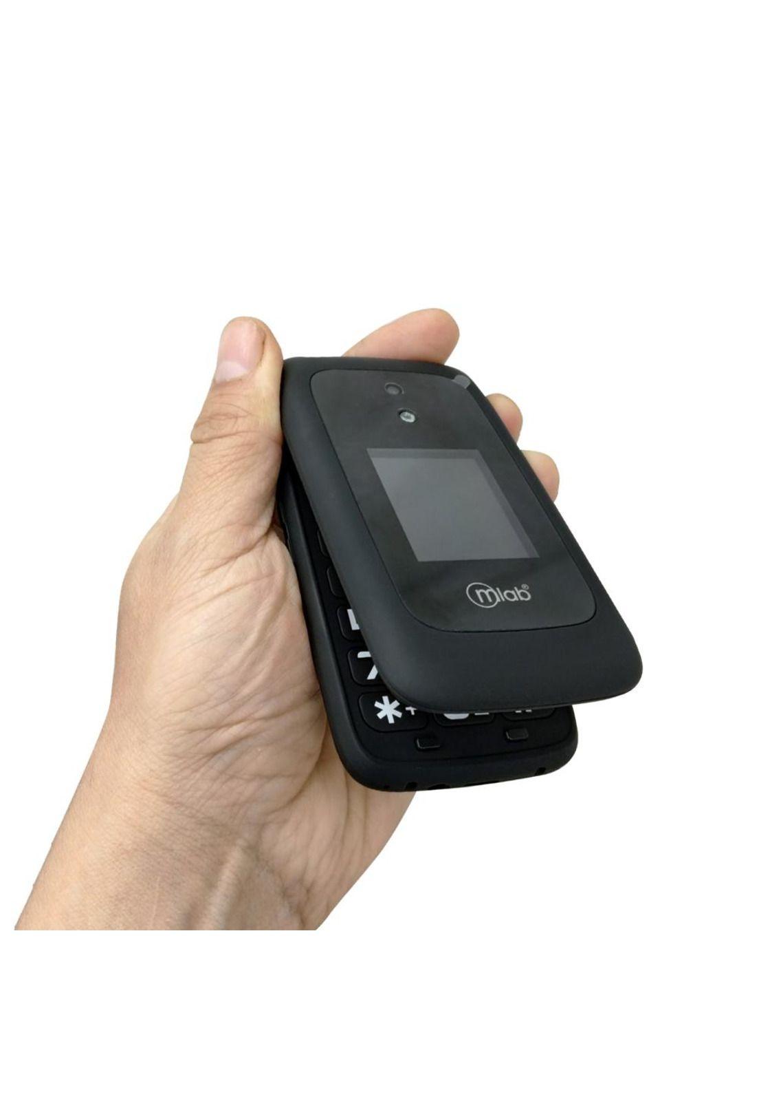 Teléfono Senior Shell 4G SOS, doble pantalla 2,8″ 1,77″ con base de carga-5