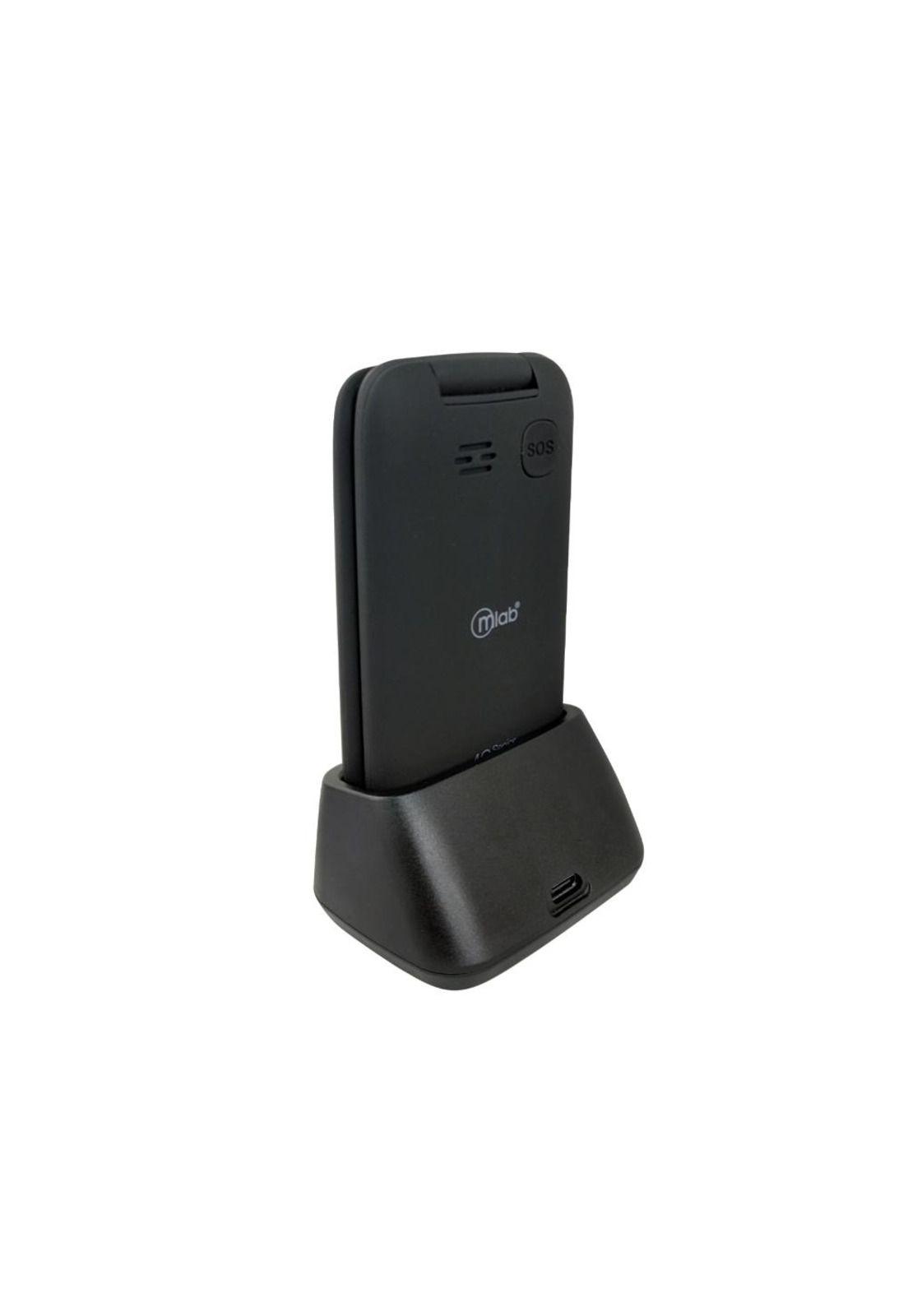 Teléfono Senior Shell 4G SOS, doble pantalla 2,8″ 1,77″ con base de carga-6