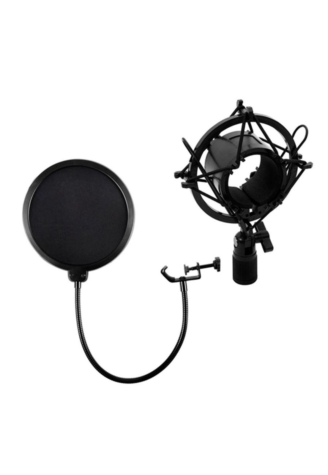 Kit Studio Microphone Con Soporte Antipop Stand Philco-3