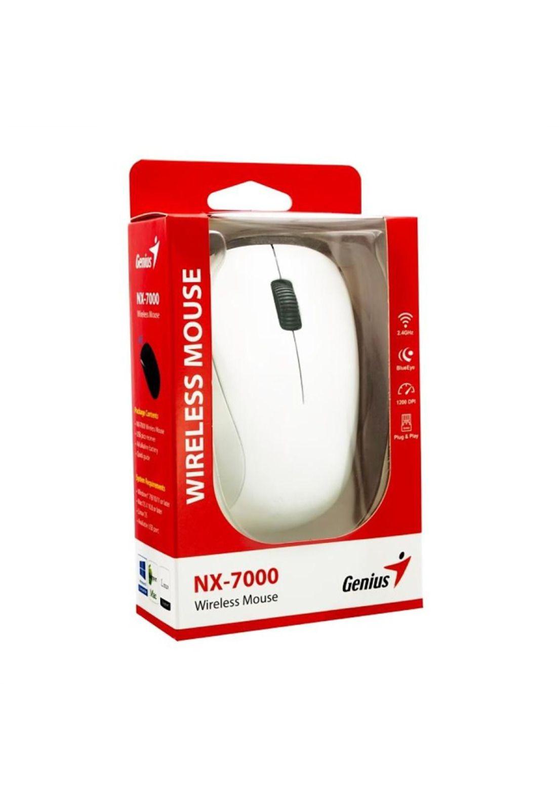 Mouse Inalámbrico NX-7000 Genius, Color Blanco-4