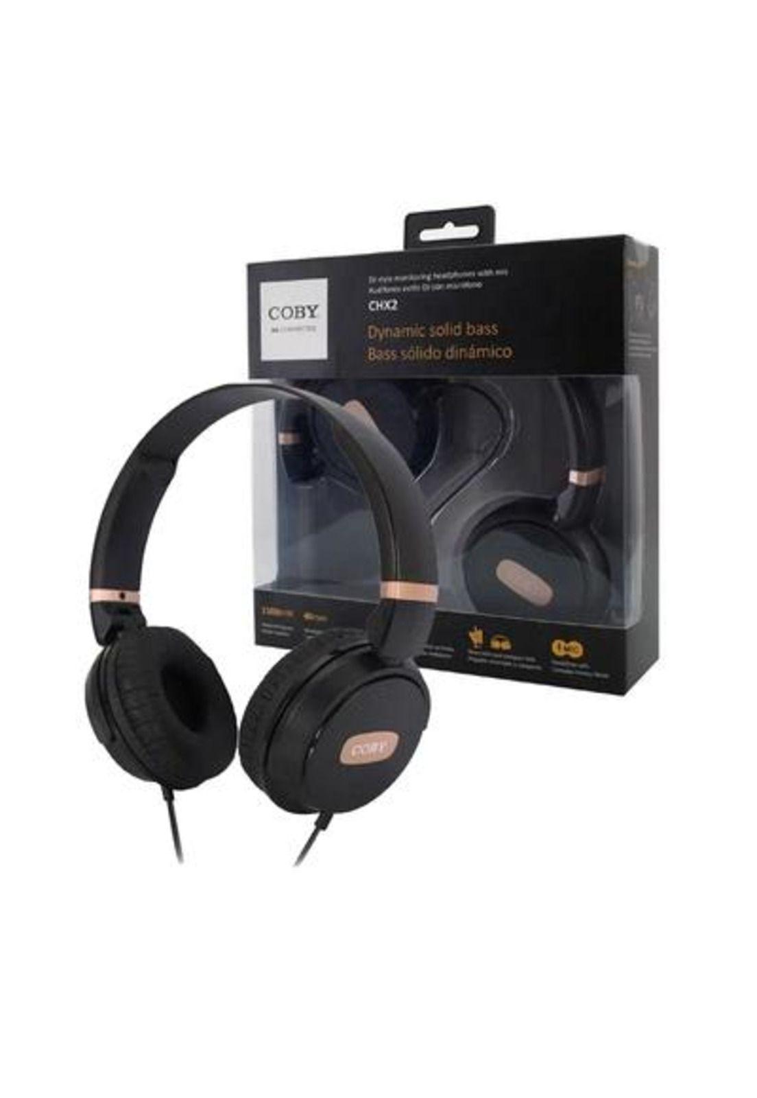 Audifonos Bass Solid Coby CHX2BK Over-Ear-2