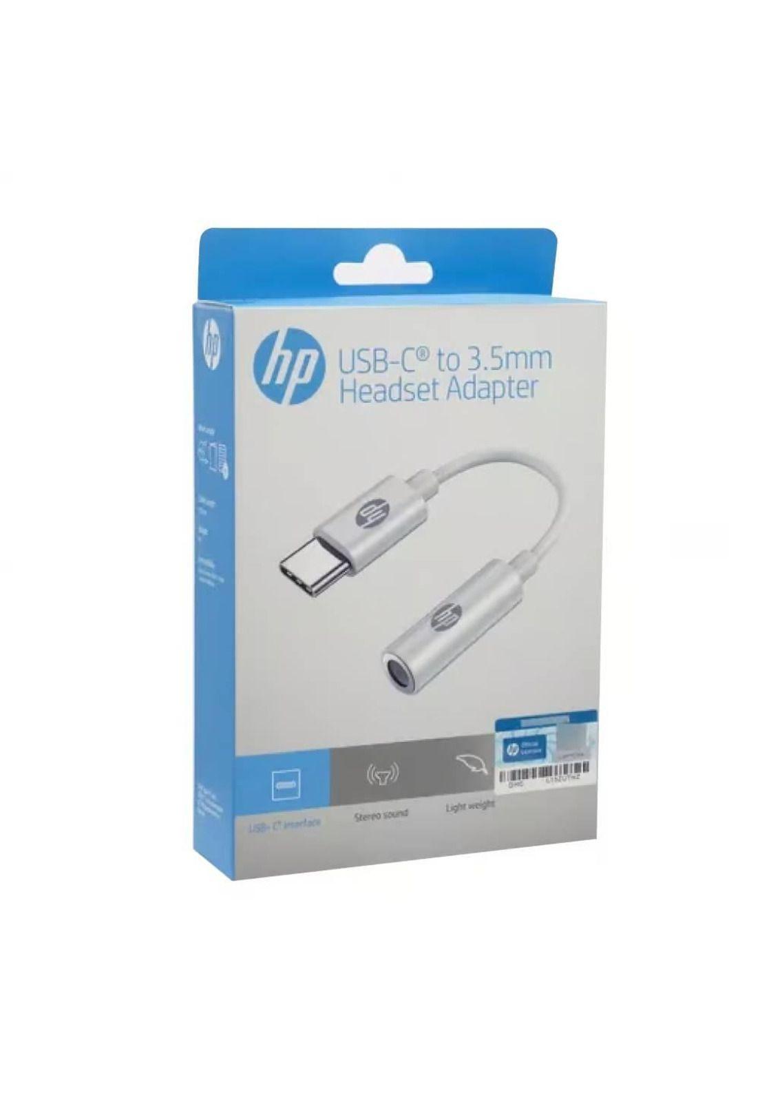Adaptador USB-C a 3,5mm Plug Interface para Audífonos Blanco DHC-TC130-2