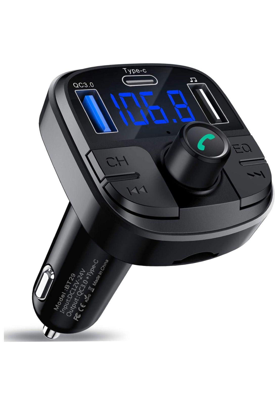 Cargador para Coche Clydek Bluetooth 5.0 Fm Transmisor Tipo C-0