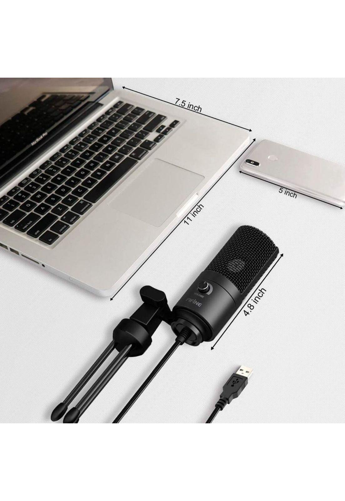 Micrófono Condensador Fifine K669b USB-7