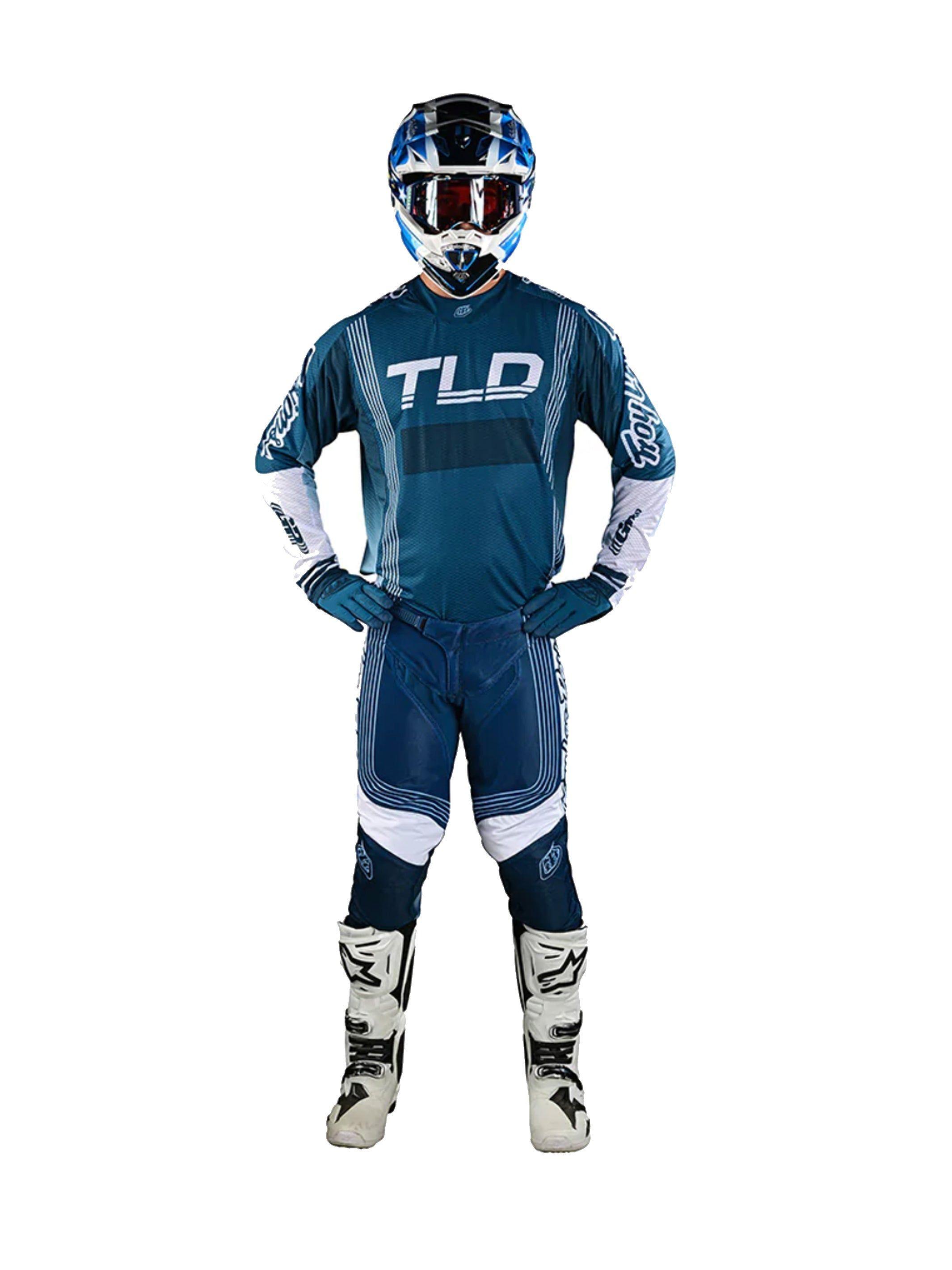 Polera de Moto GP Air Rhythm Slate Azul Troy Lee Designs -2