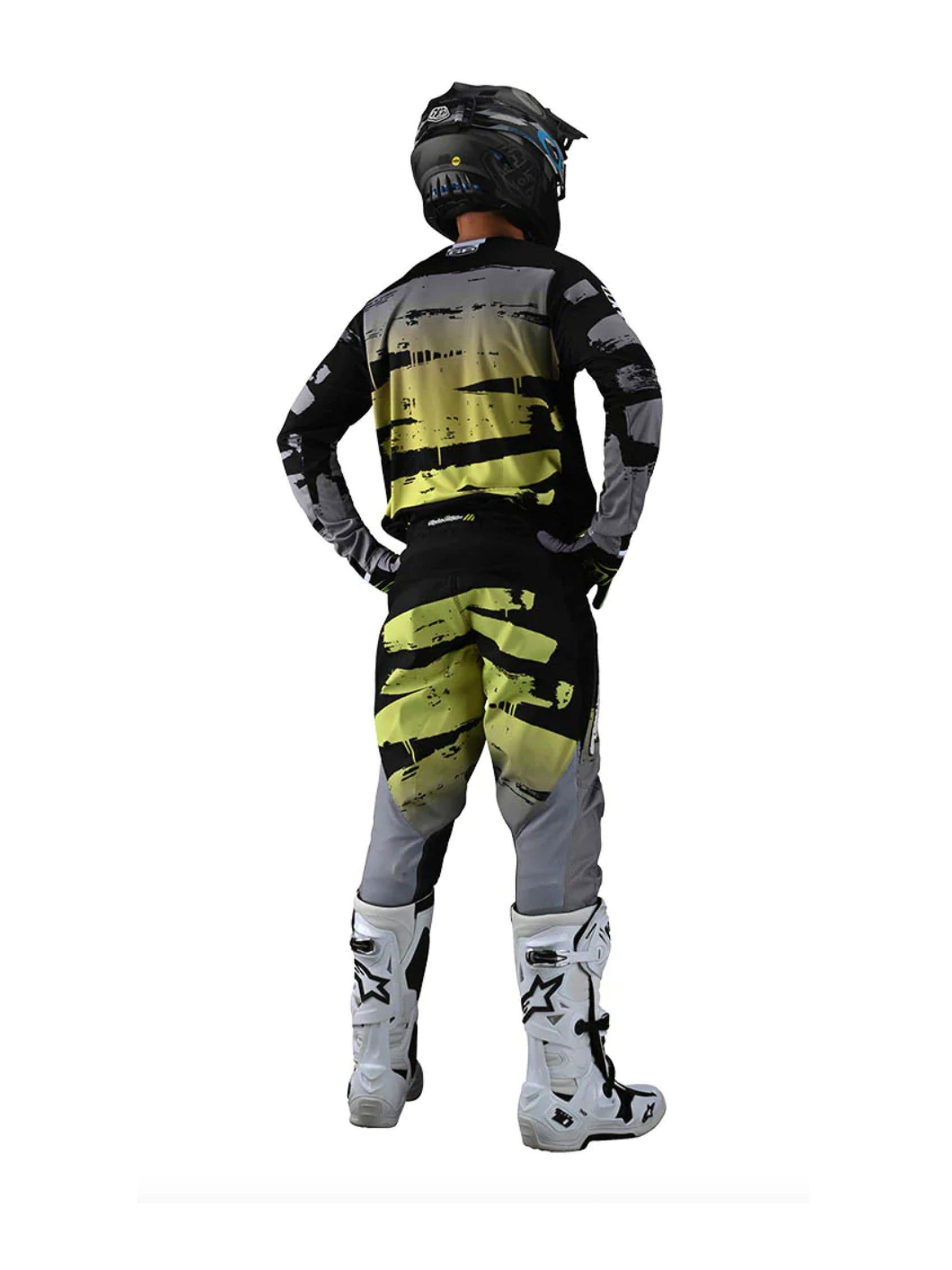Pantalones De Moto GP Brushed Negro / Verde Troy Lee Designs -3