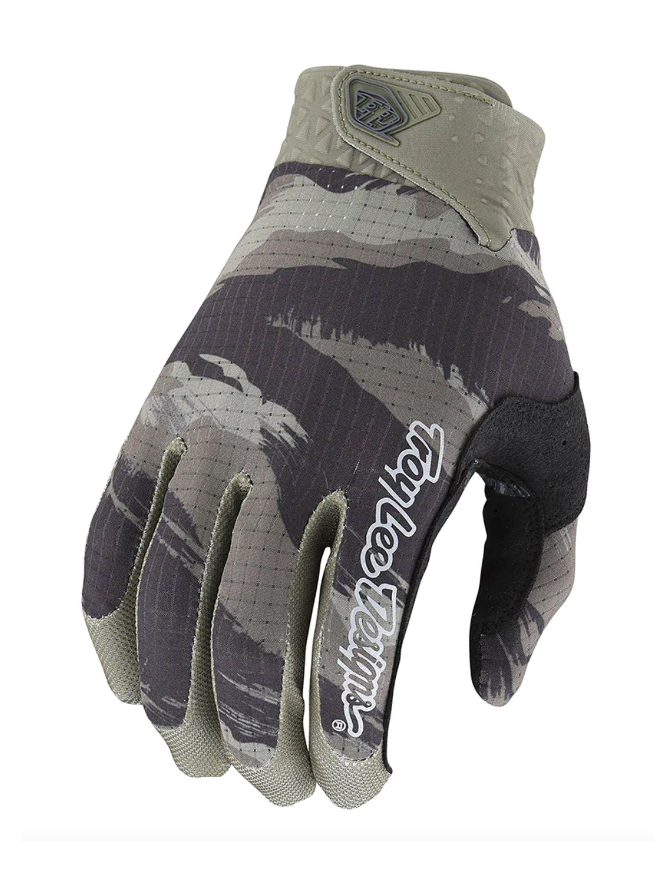 Guantes De Bicicleta Air Brushed Camo Army Verde Troy Lee Designs -0