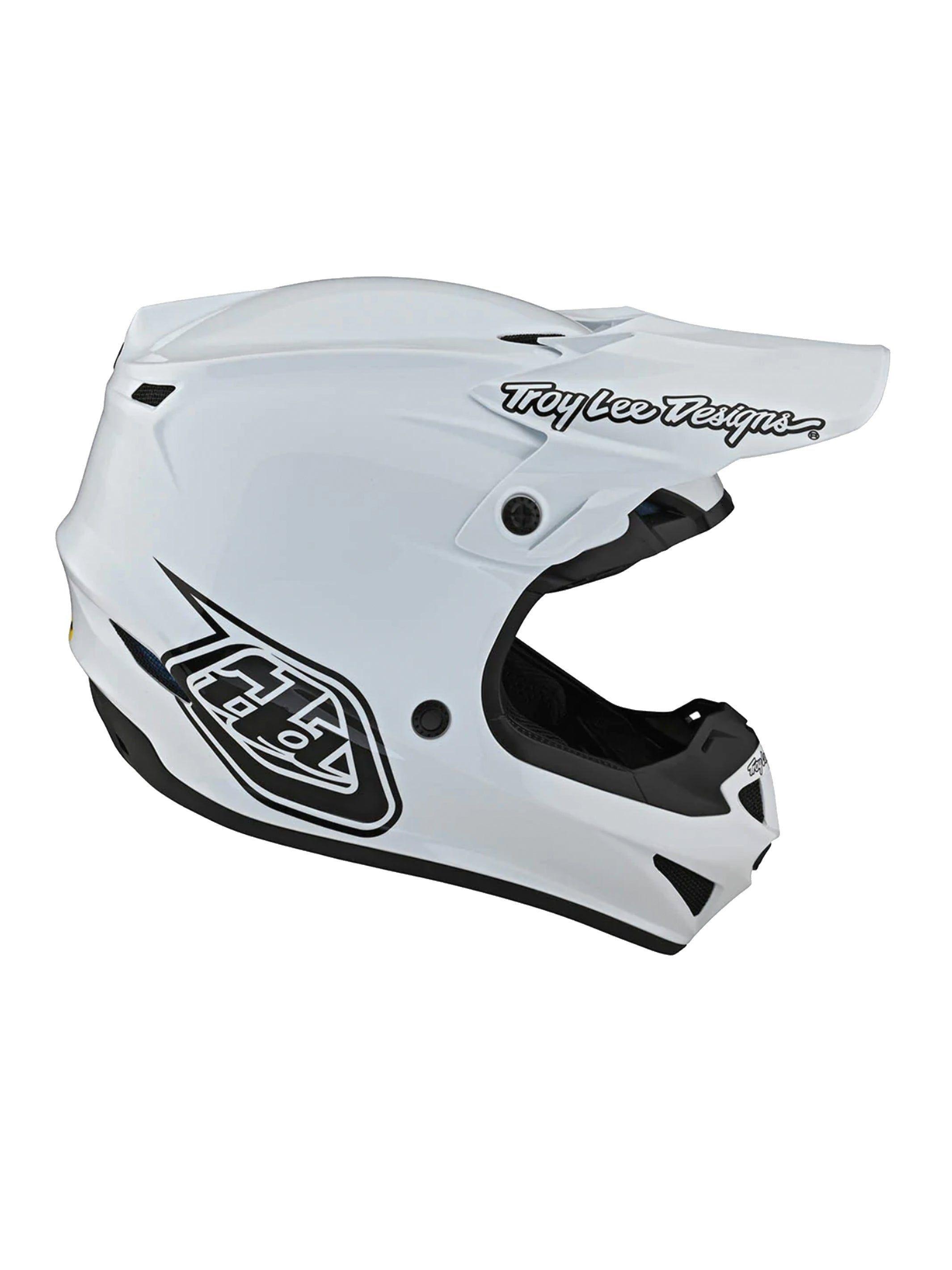 Casco de Moto SE4 Polyacrylite Mono Blanco Troy Lee Designs -2