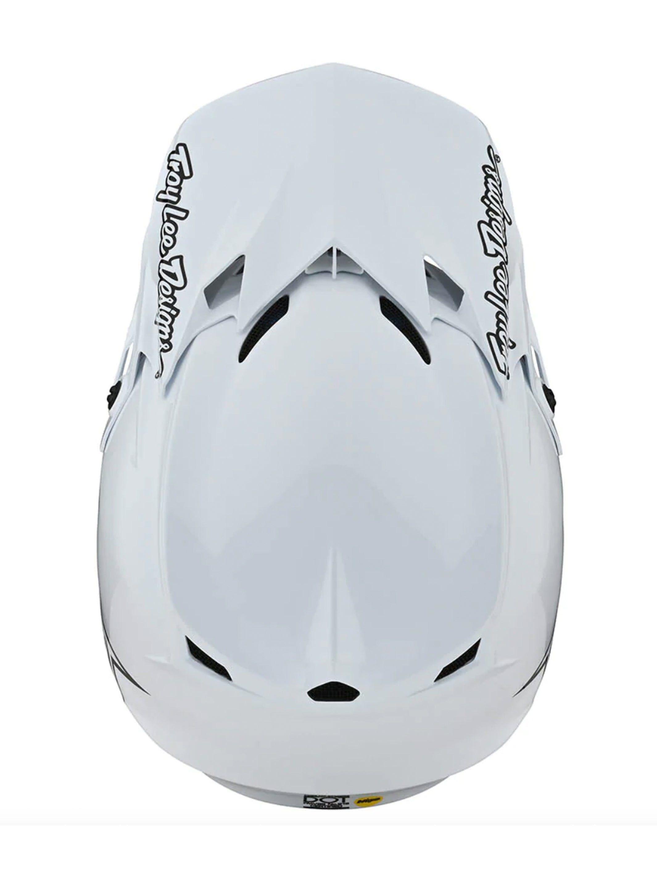 Casco de Moto SE4 Polyacrylite Mono Blanco Troy Lee Designs -3