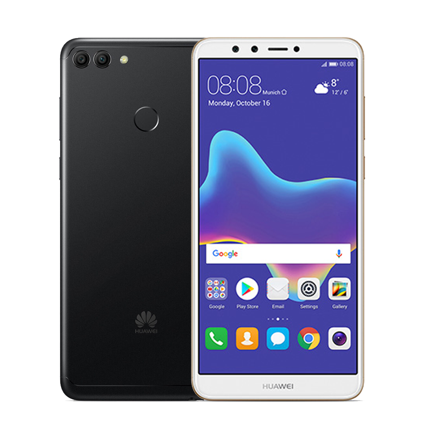 Huawei Y9 2018 32gb Blanco/Negro - Reacondicionado-0