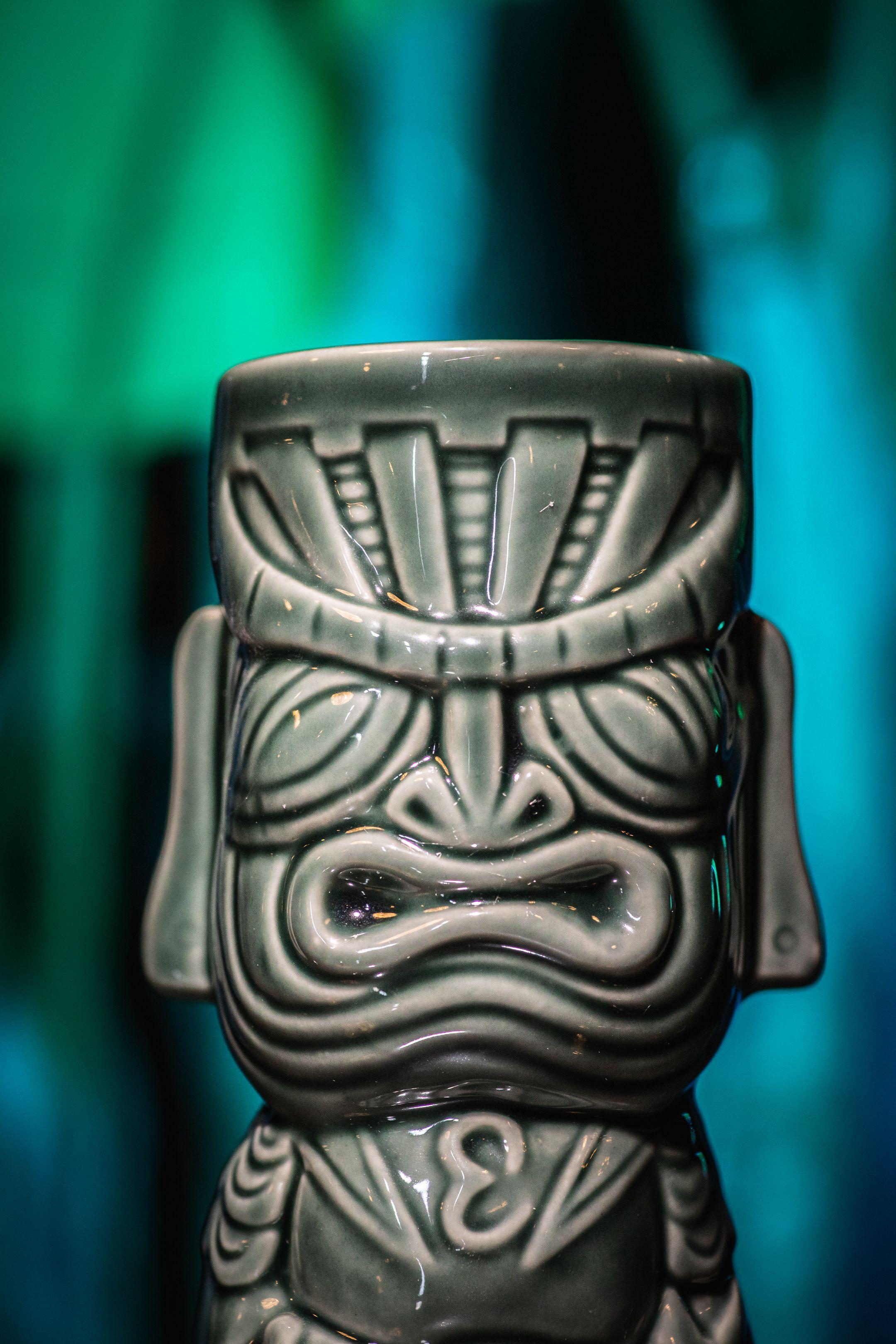 Taza Tiki Milenario, Vaso Cerámica 380 ML Cóctel, Pub, Hawai-3