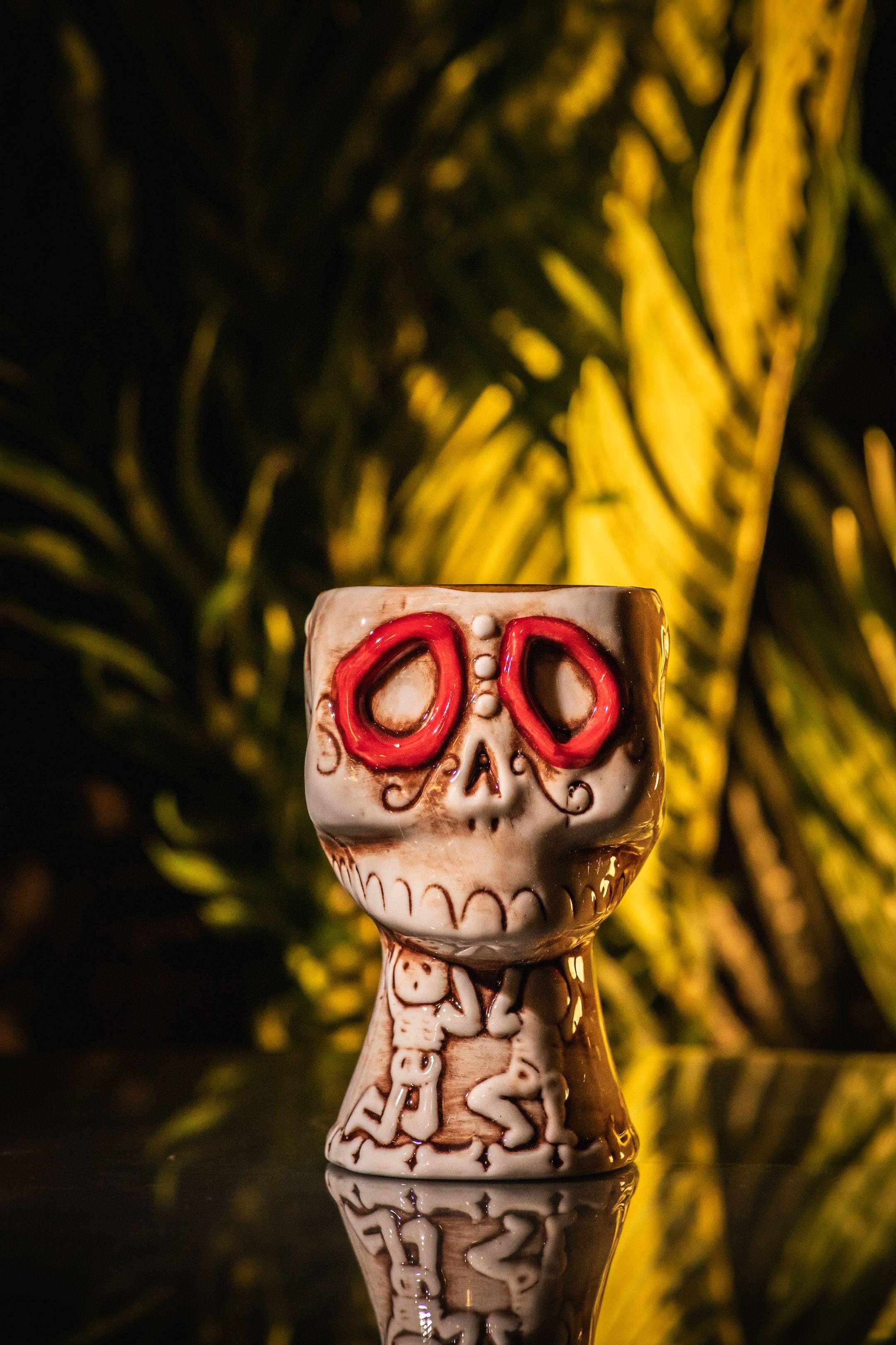 Pack 6 Tiki Mugs Tahití + 3 Llaveros Snow, Vasos Cerámicas Cóctel-6