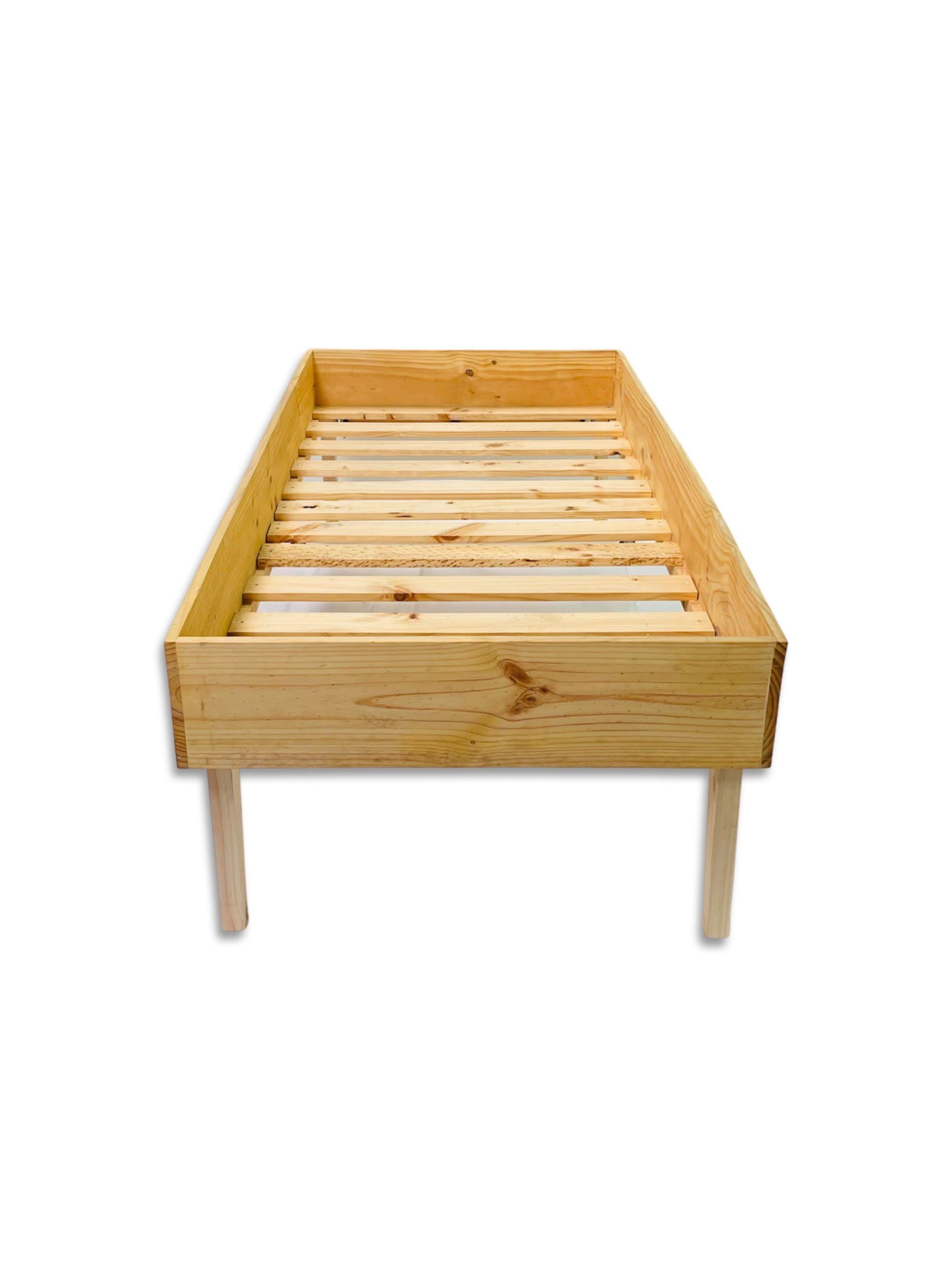 Cama Adulto Simple Madera 1,5 Plaza 200 cm-0
