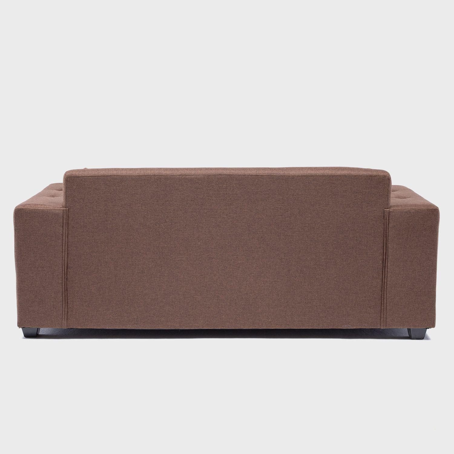 Sofa Ginebra mas dos pouf tela Chocolate-3