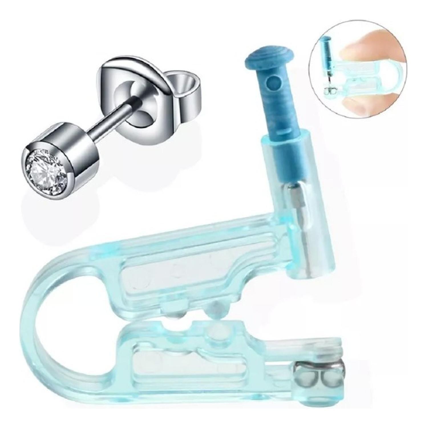 Pack 4 Perforadora Orejas Piercing Orejas Aros Y Nariz-2