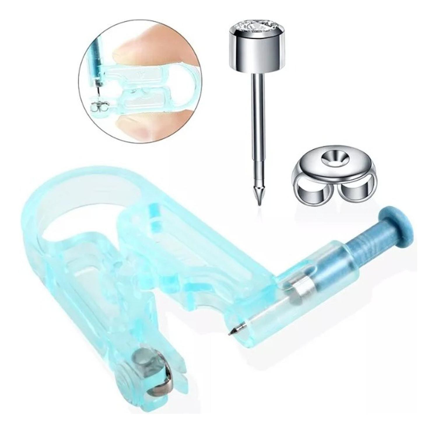 Pack 4 Perforadora Orejas Piercing Orejas Aros Y Nariz-4