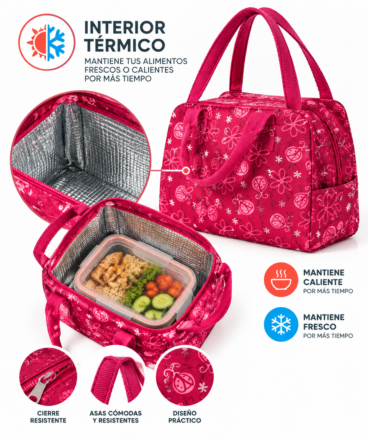Lonchera termica para comida trabajo colegio-2