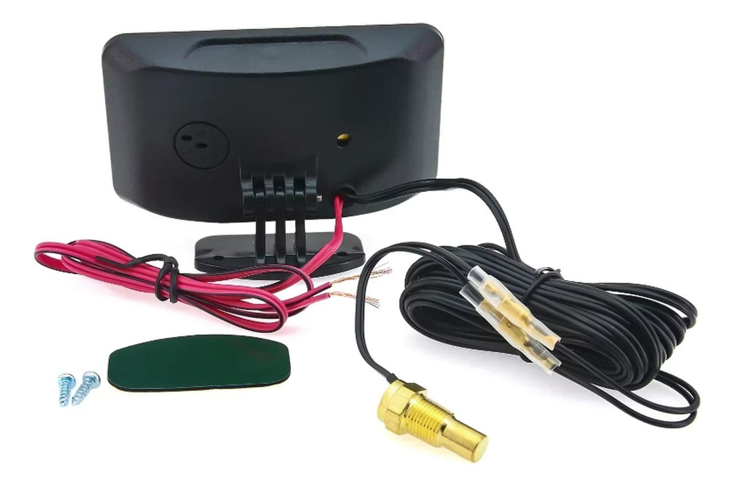 Reloj Marcador De Temperatura + Voltímetro Digital 12v-24v-3