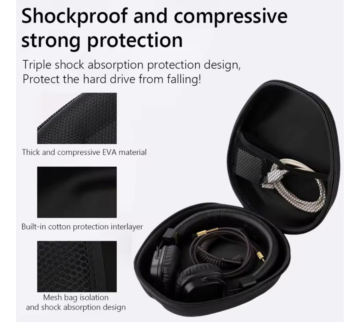 Estuche Duro 22,5 X 19cm Para Audifonos Sony Y Similares-3