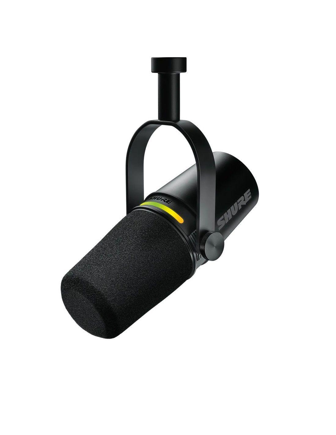 Microfono para Podcast Shure MV7 K USB C XLR-0