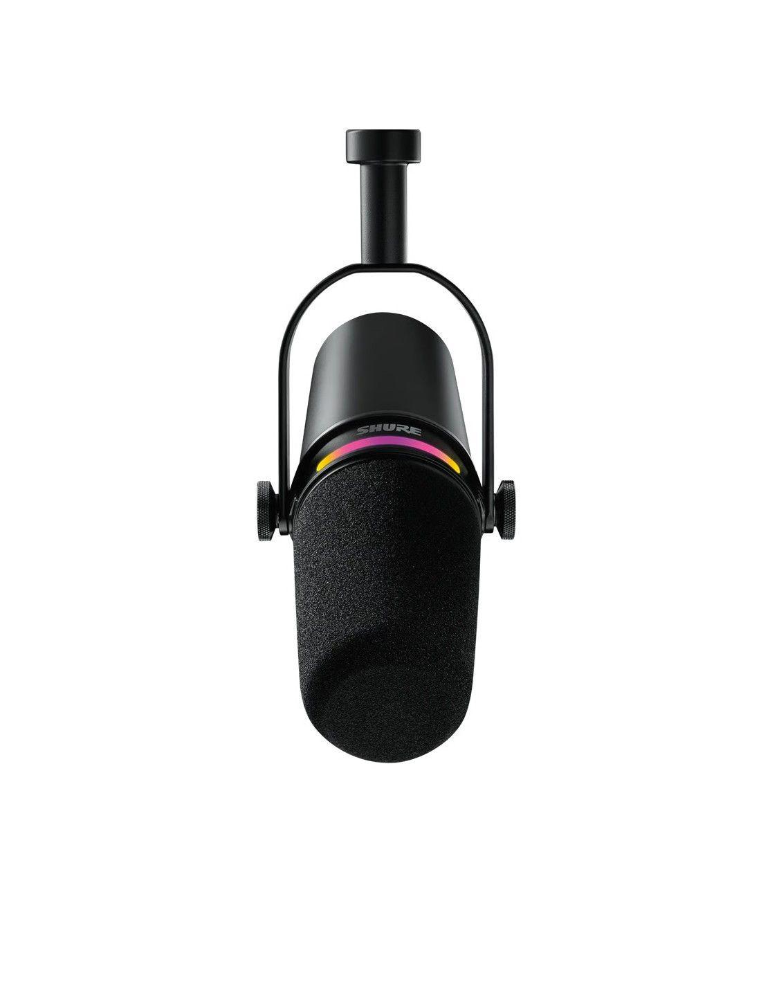 Microfono para Podcast Shure MV7 K USB C XLR-2